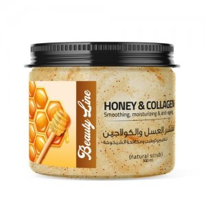 Beauty line honey and collagen scrub
